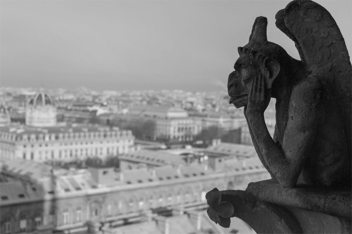 Une gargouille de Notre Dame de Paris