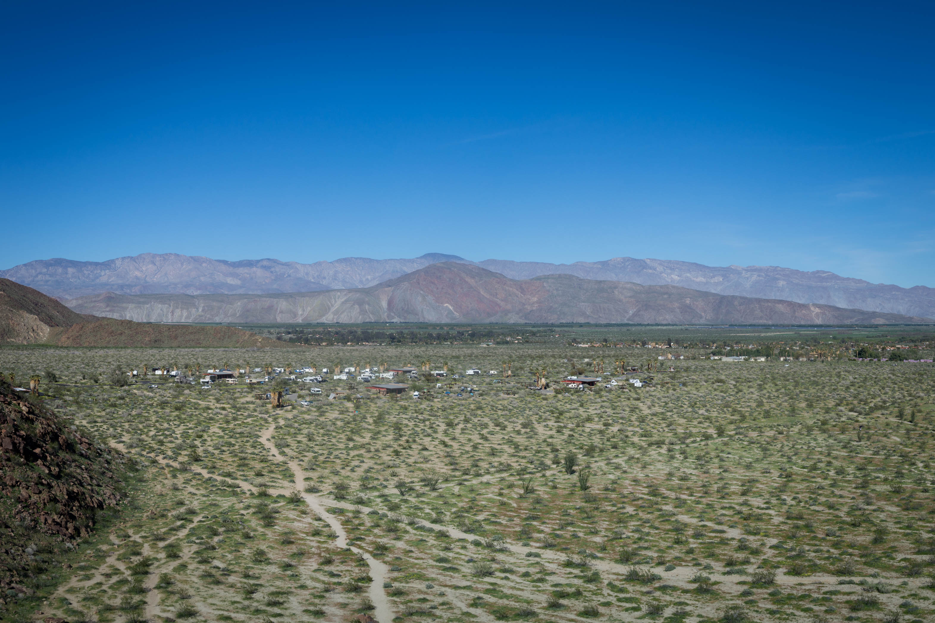 Point de vue sur l'Anza Borrego Desert State Park