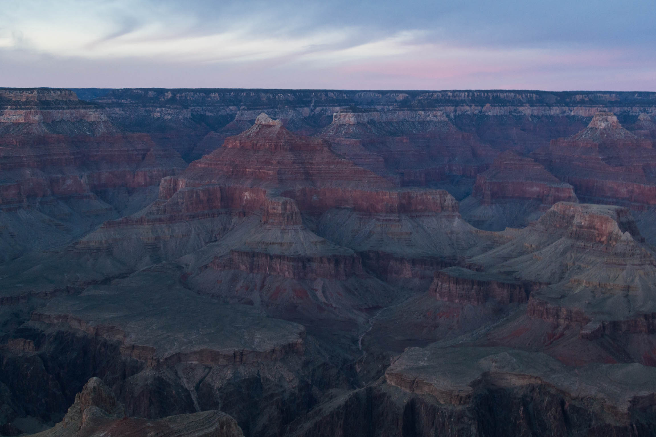 Le Grand Canyon au coucher du Soleil depuis Hopi Point