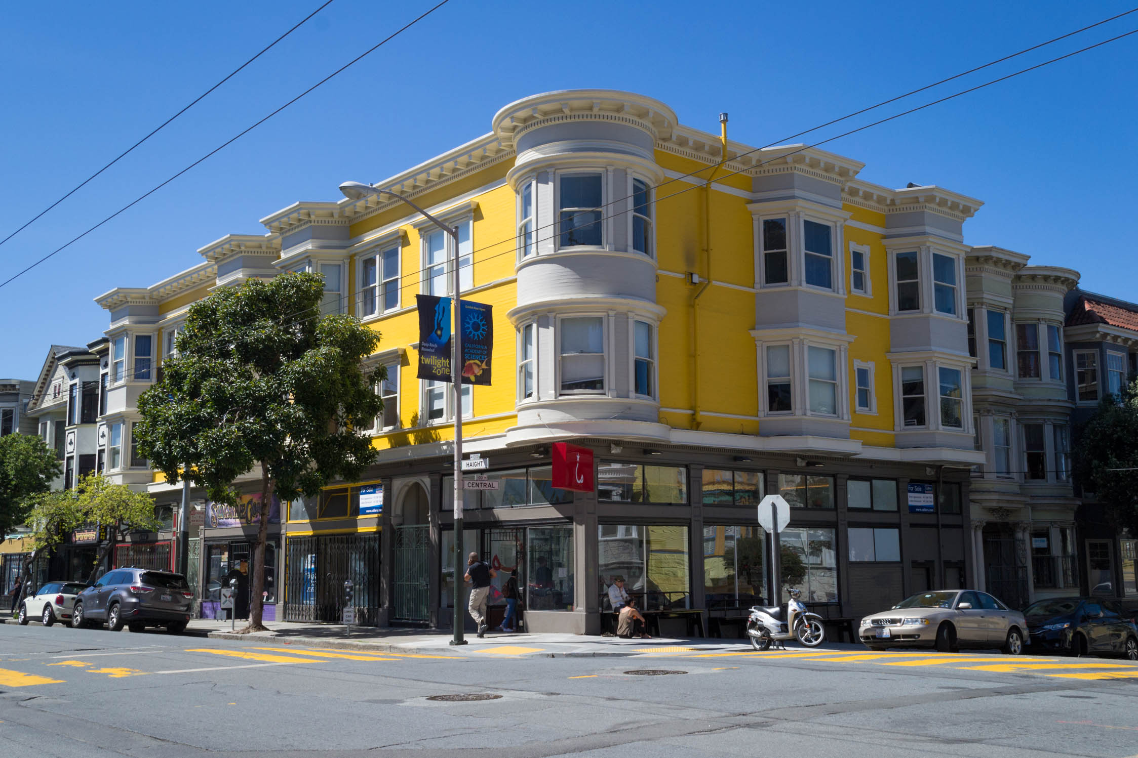 Une maison typique de San Francisco sur Haight St