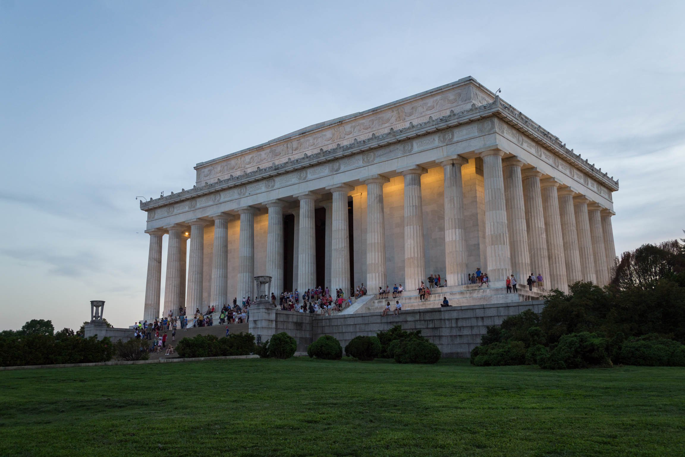 Le Lincoln Memorial à l'heure bleue