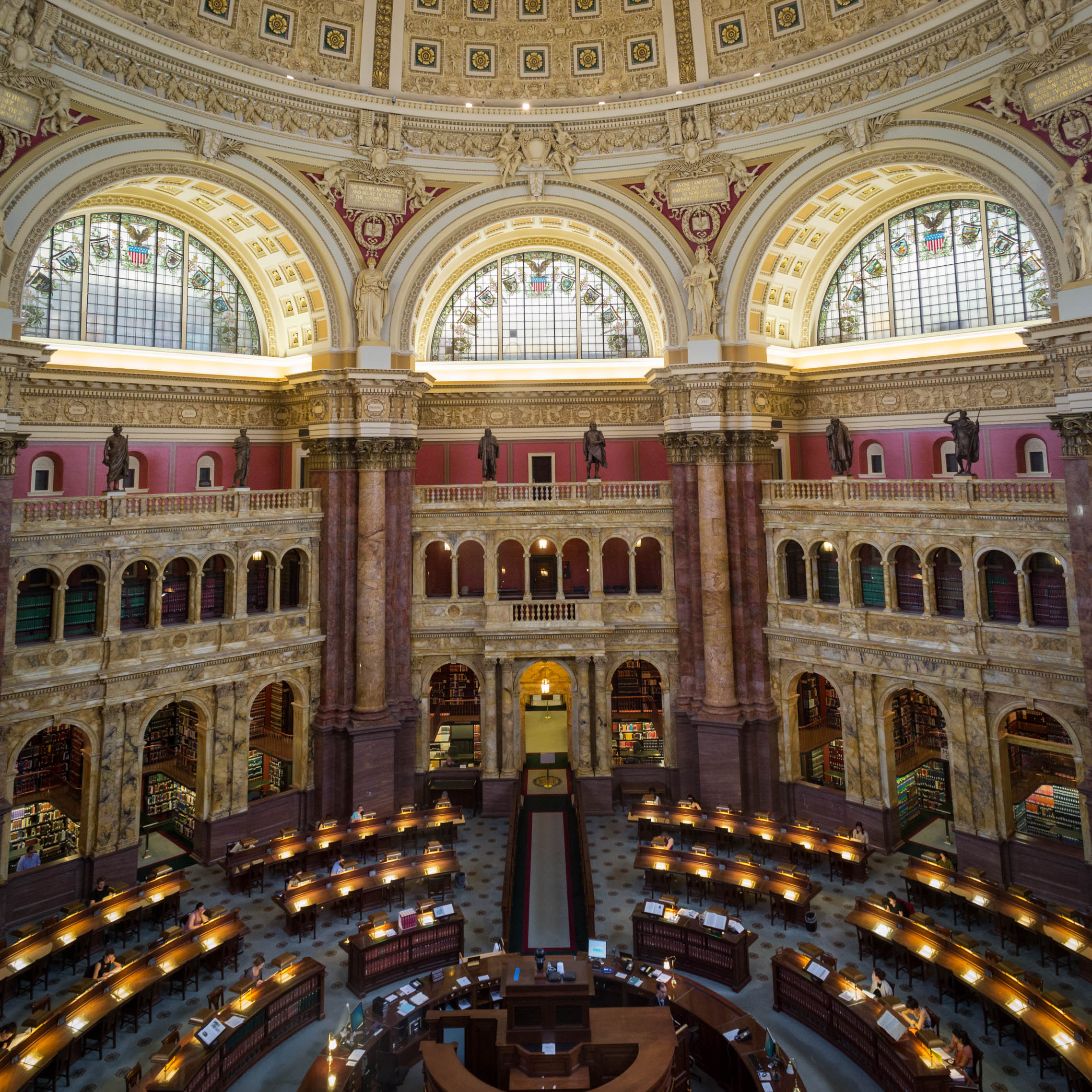 The Library of Congress depuis le balcon d'observation