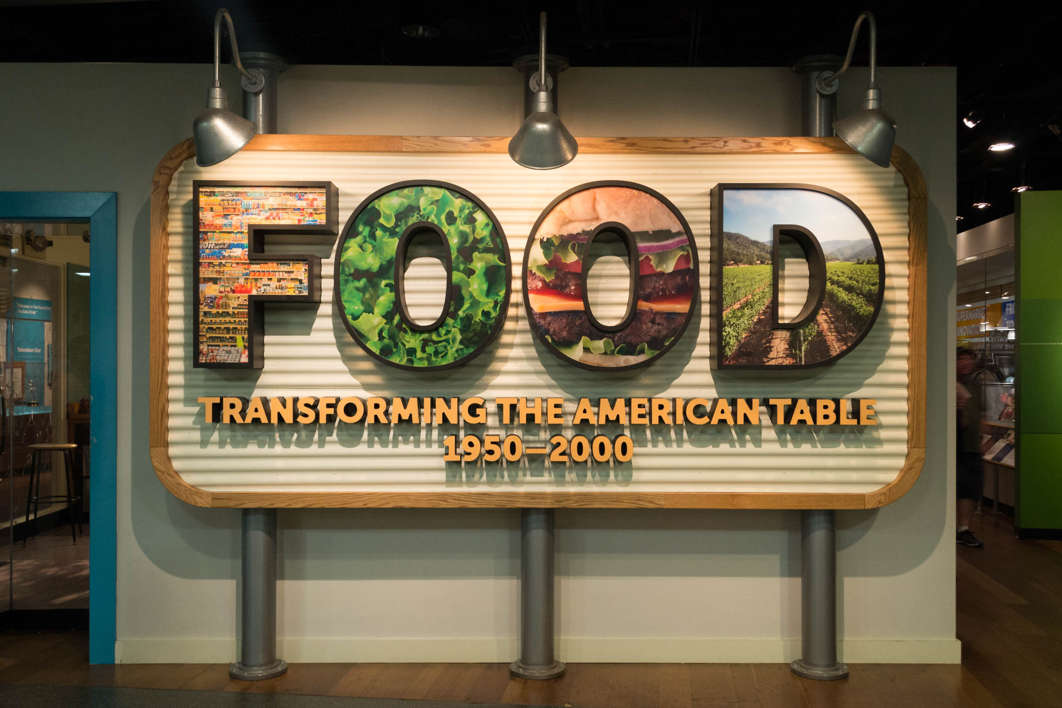 Une partie du musée dédié à la nourriture aux Etats-Unis